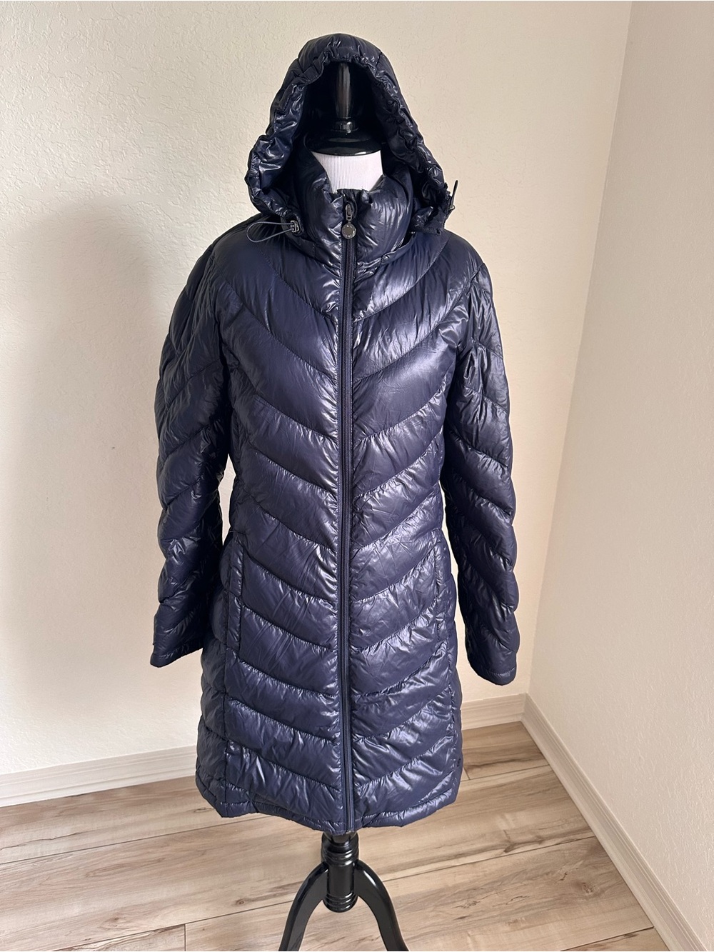 Calvin Klein Packable Down Coat M Navy Blue